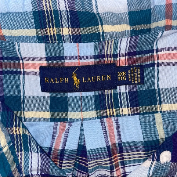RALPH LAUREN Mens 3XB Plaid Button-Down Shirt Bundle – Set of 3 | Classic Oxford - Picture 16 of 16